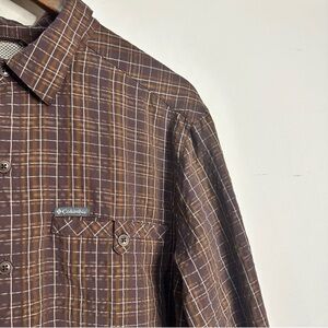 Columbia Brown Men's Shirt Large